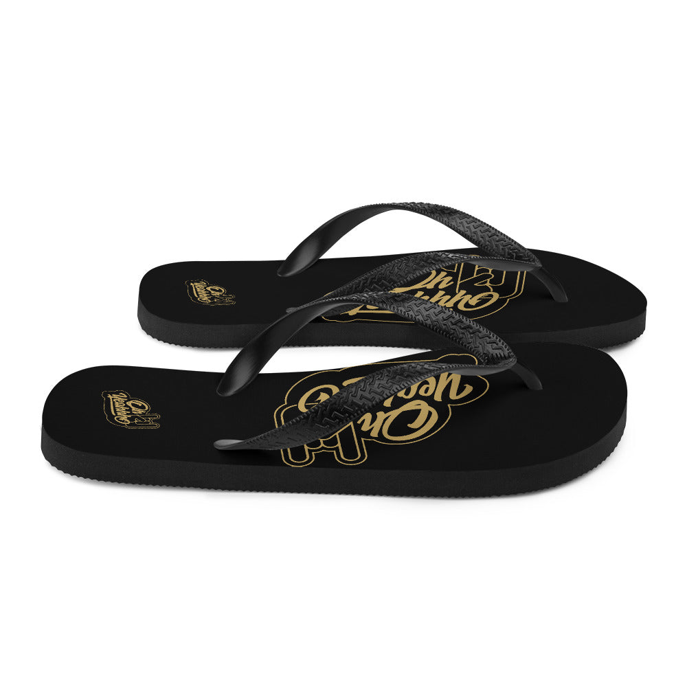 Tongs OH YEAHHH  INSIGNE GOLD on BLACK