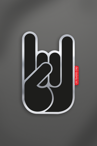 Sticker Vinyle OH YEAHHH Metal Horns "Shades of Red"