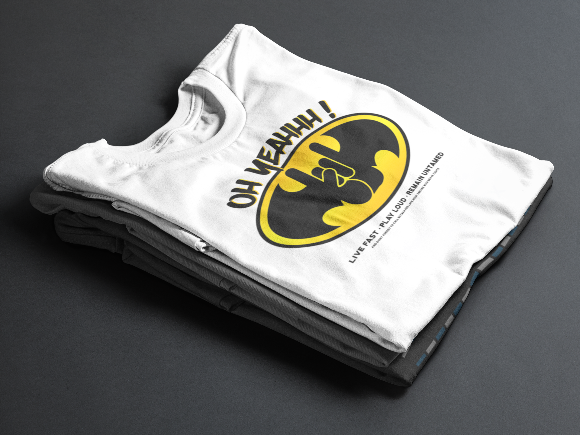 T shirt rock metal horns oh yeahhh batman gotham