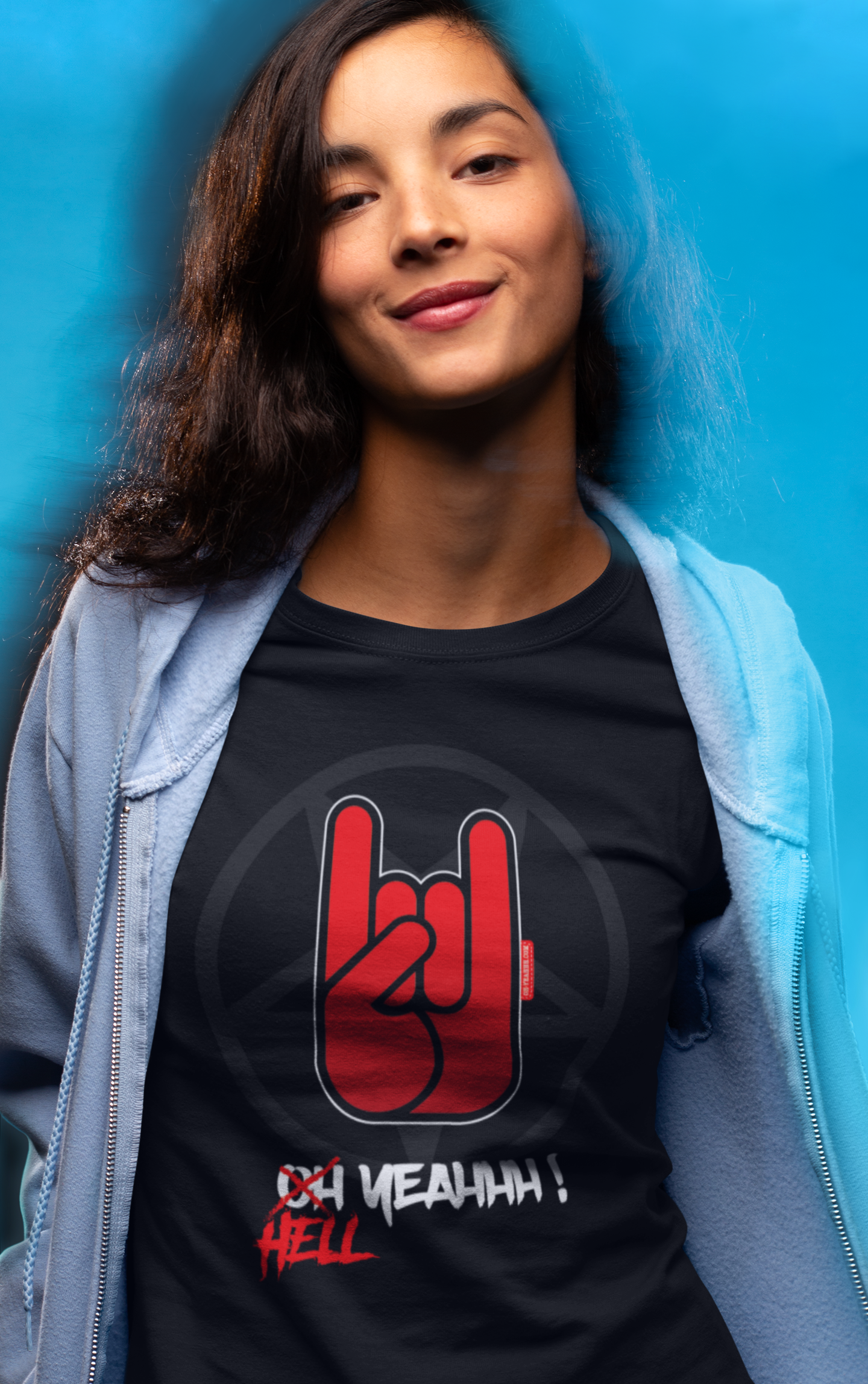 T-shirt Femme OH YEAHHH - "Hell Yeahhh !" Metal Horns