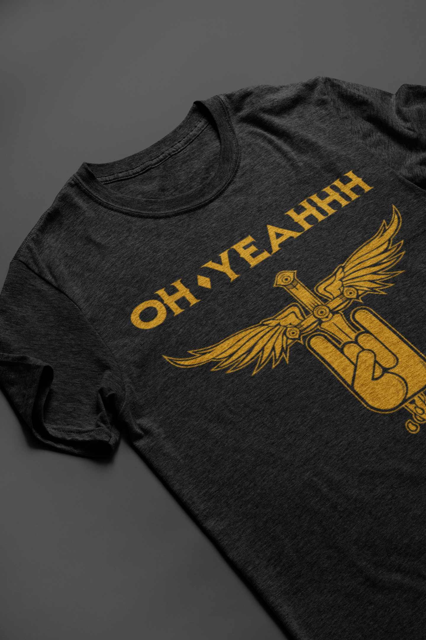 T shirt rock metal horns oh yeahhh bon jovi