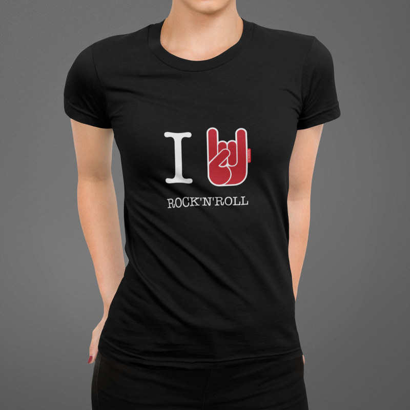 T-Shirt Femme OH YEAHHH ! I Love Rock'n'Roll ! 3 Coloris