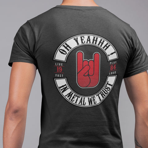 T-Shirt OH YEAHHH ! I Love Rock'n'Roll ! 5 Coloris