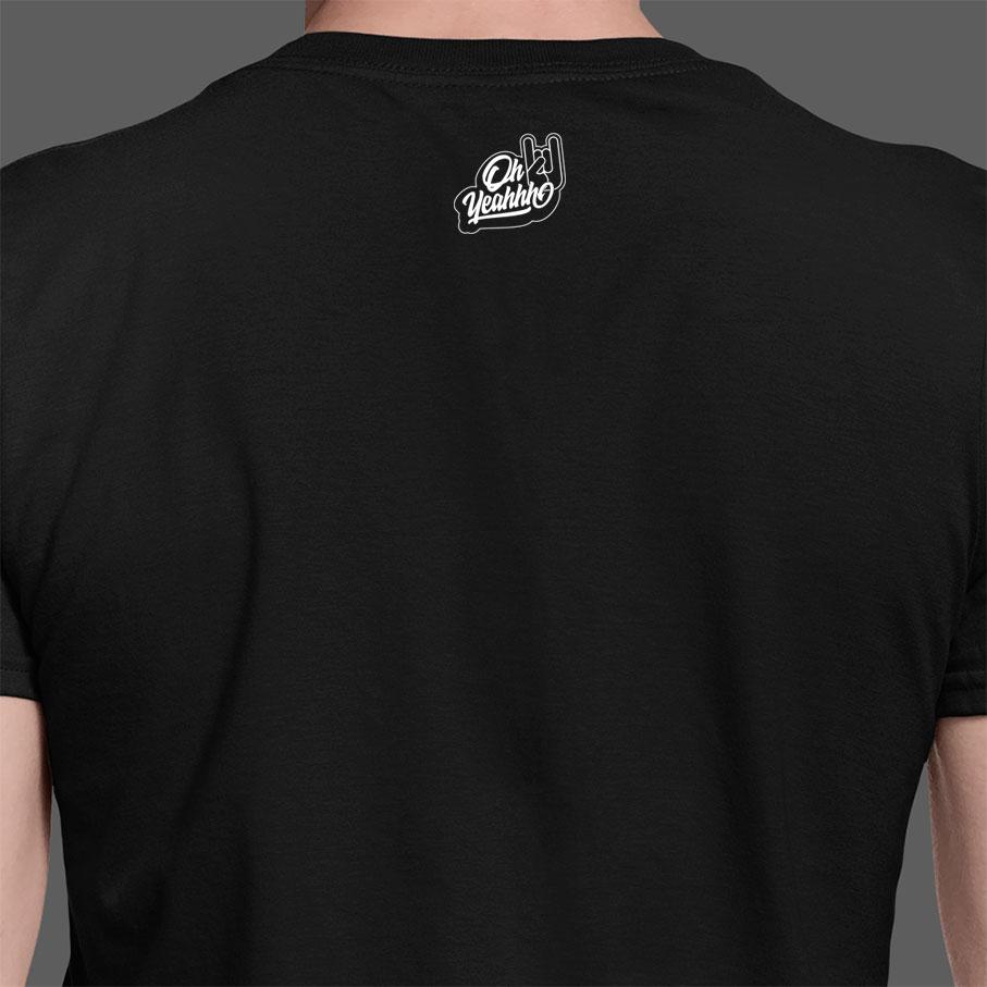 T-shirt Oh Yeahhh - Iron Butterfly Yellow on Black