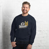 Sweat shirt navy oh yeahhh rock homme super confort, heavy metal, devil sign, metal horns pour un look metalhead