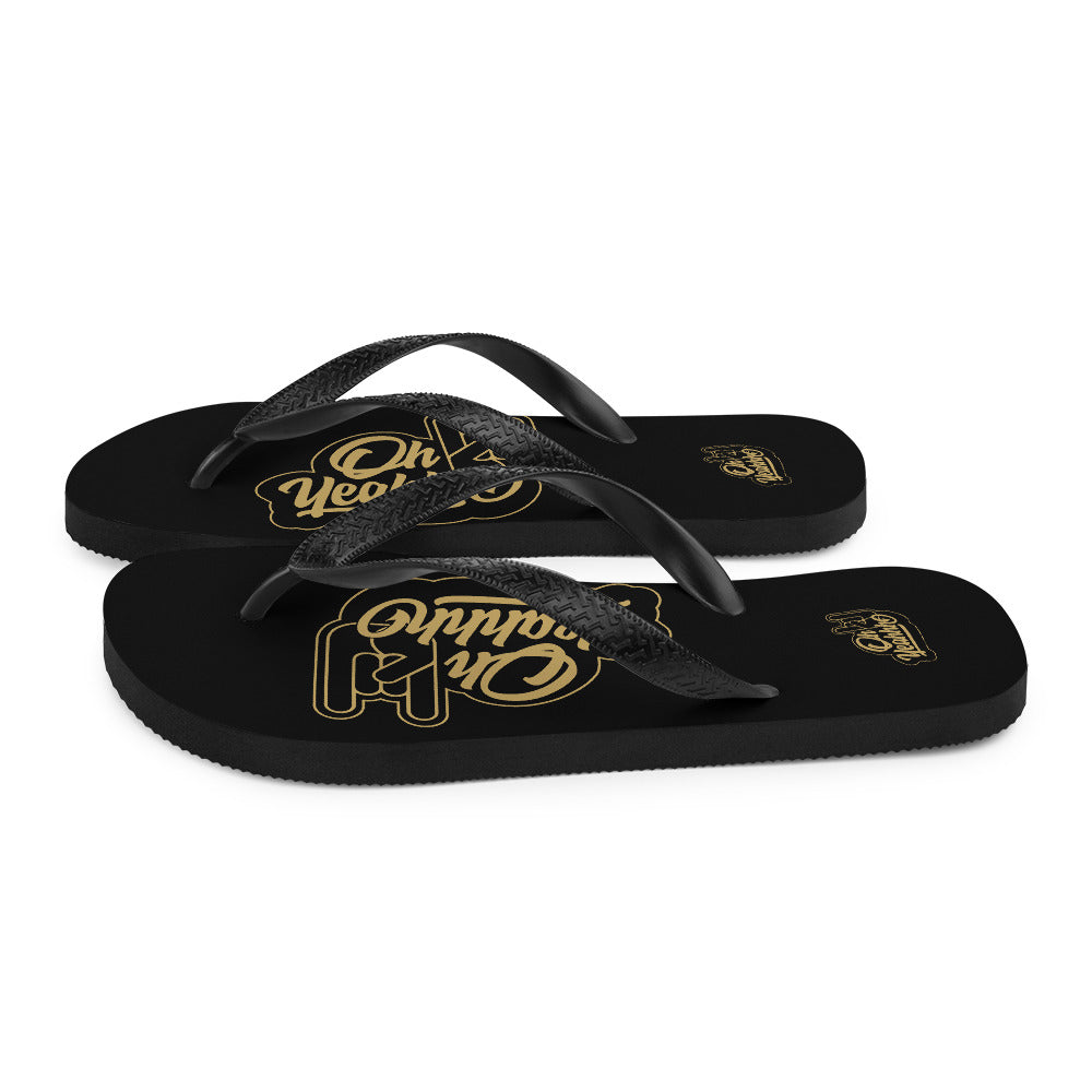 Tongs OH YEAHHH  INSIGNE GOLD on BLACK