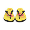 Tongs OH YEAHHH - Insigne PINK on YELLOW