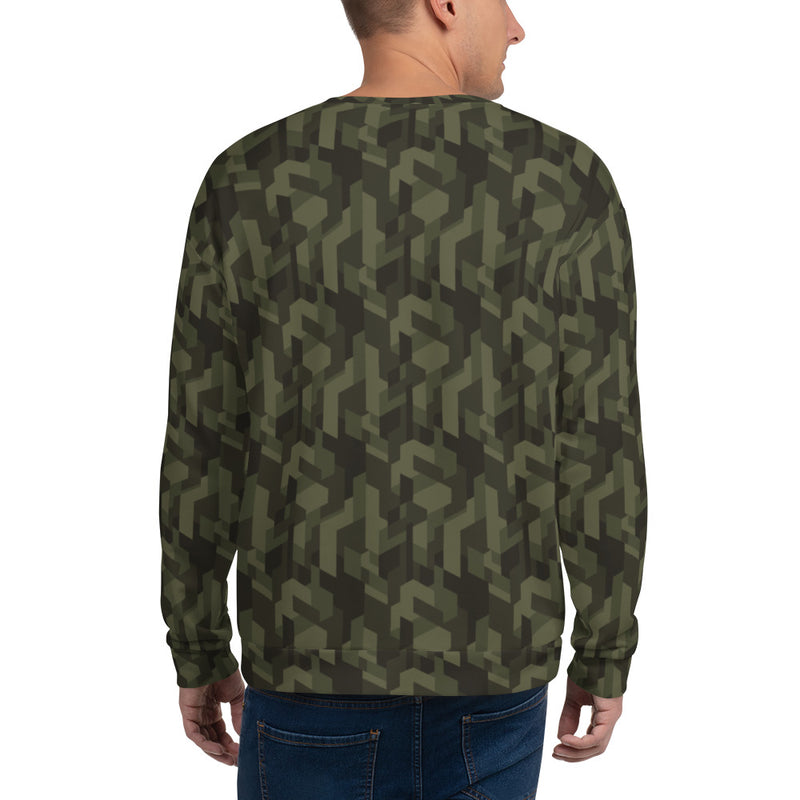Sweatshirt, sweat rock camouflage, impression intégrale, metal, metalhorns, metal sign