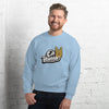 Sweat shirt bleu clair oh yeahhh rock homme super confort, heavy metal, devil sign, metal horns pour un look metalhead