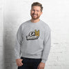 Sweat shirt grey, gris clair oh yeahhh rock homme super confort, heavy metal, devil sign, metal horns pour un look metalhead