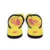 Tongs OH YEAHHH - Insigne PINK on YELLOW