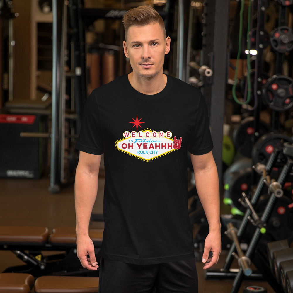 T-shirt - Oh Yeahhh  Las Vegas - rock city  - rock - metal horns