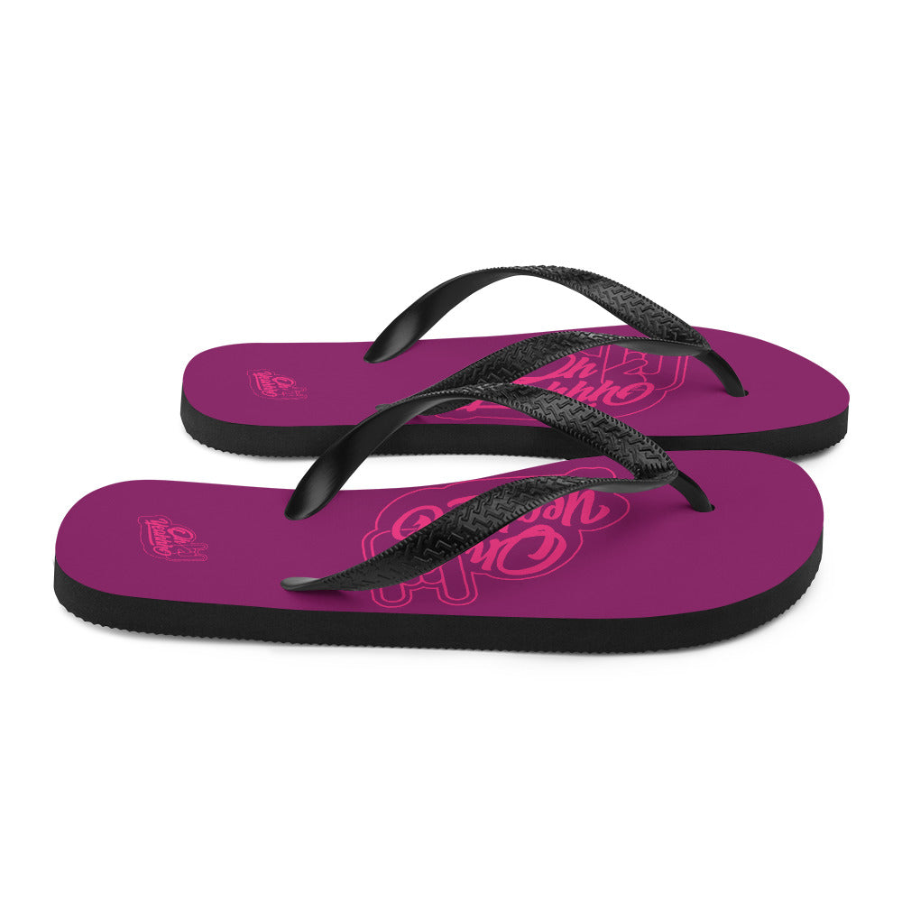 Tongs OH YEAHHH INSIGNE PINK on PURPLE