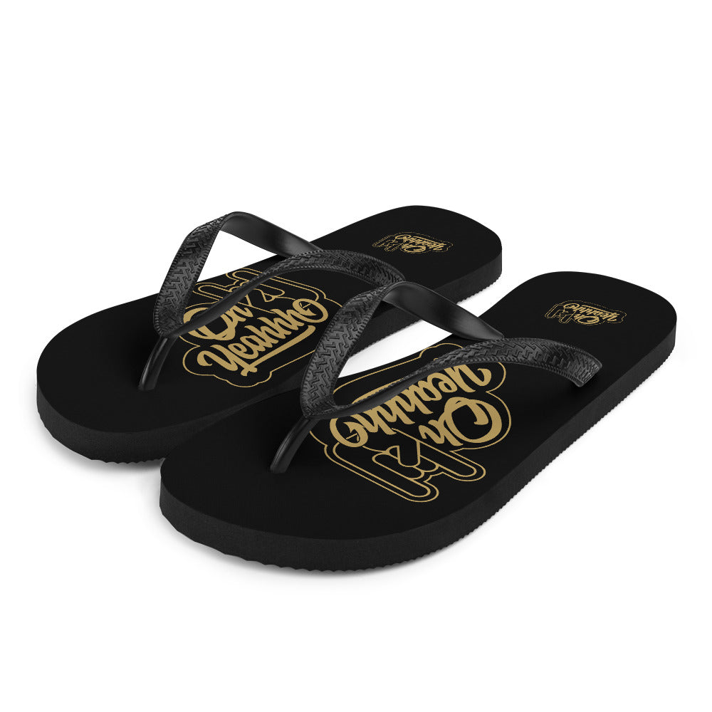 Tongs OH YEAHHH  INSIGNE GOLD on BLACK