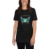 T-shirt Oh Yeahhh - Iron Butterfly Blue on Black