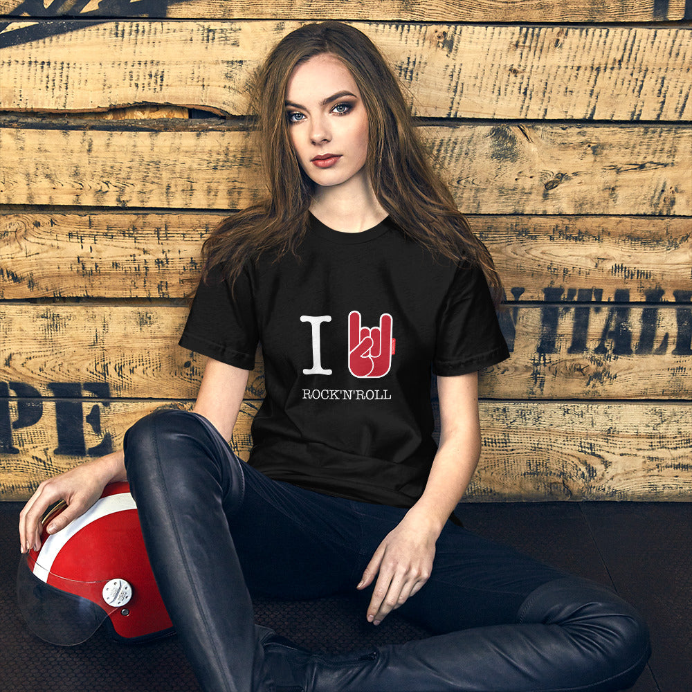 T-Shirt Femme OH YEAHHH ! I Love Rock'n'Roll ! 3 Coloris