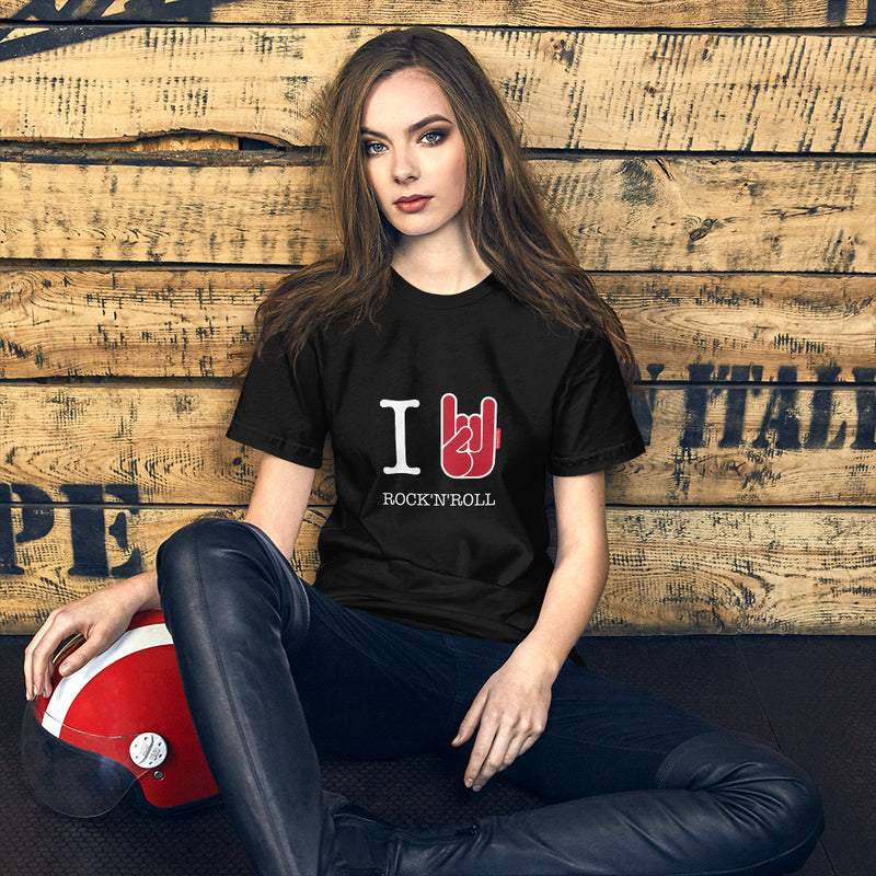 T-Shirt Femme OH YEAHHH ! I Love Rock'n'Roll ! 3 Coloris
