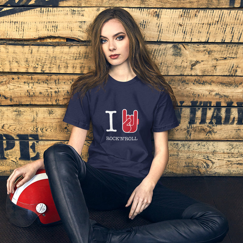 T-Shirt Femme OH YEAHHH ! I Love Rock'n'Roll ! 3 Coloris