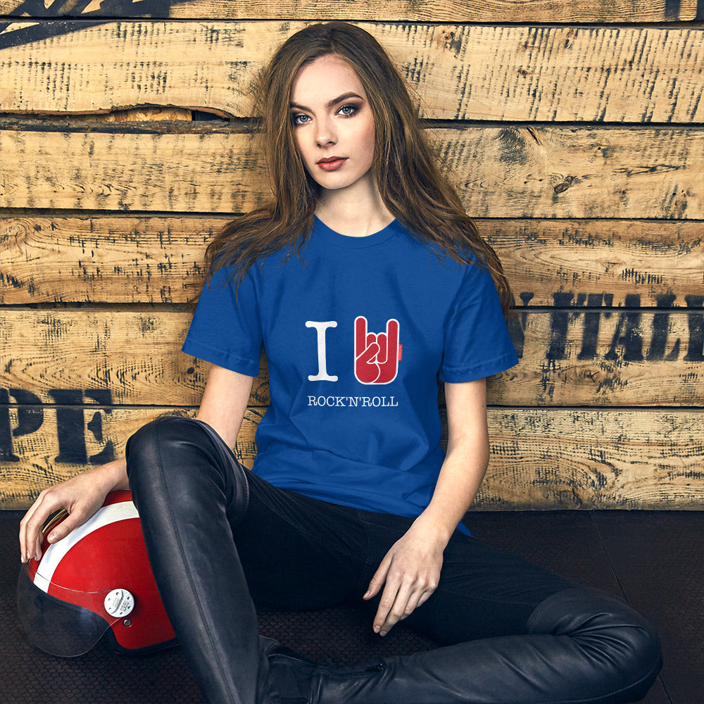 T-Shirt Femme OH YEAHHH ! I Love Rock'n'Roll ! 3 Coloris